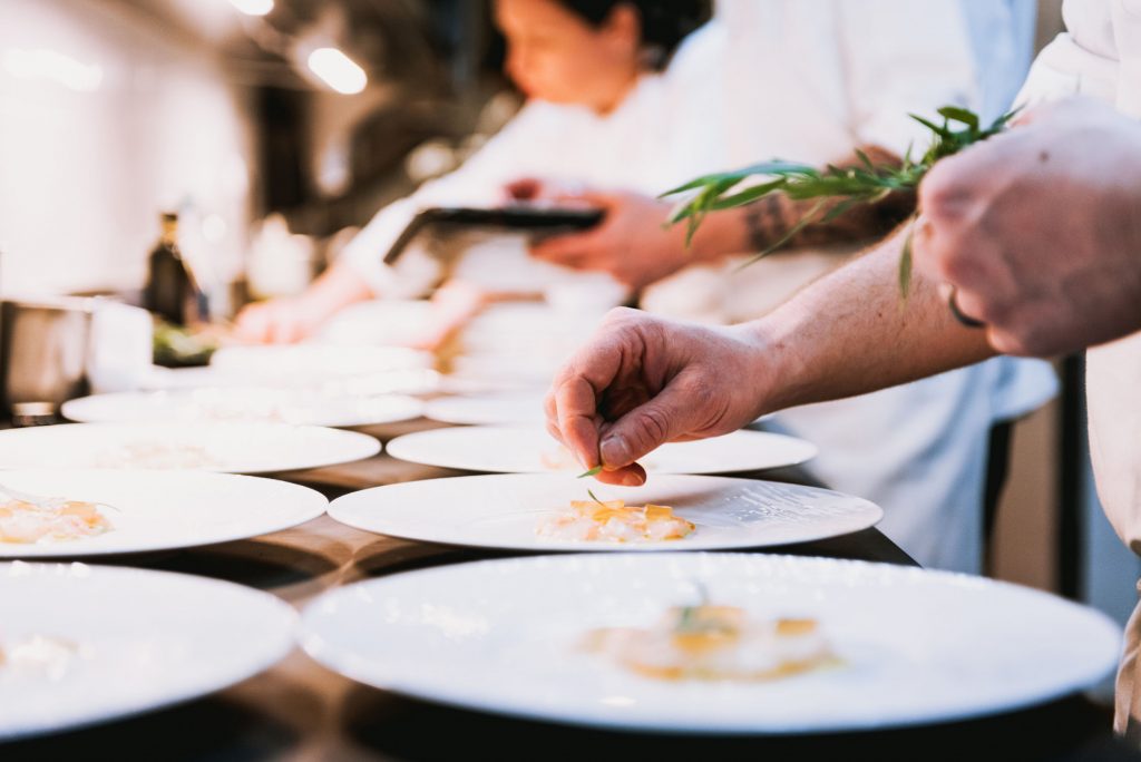 Plating Details in the Kitchen